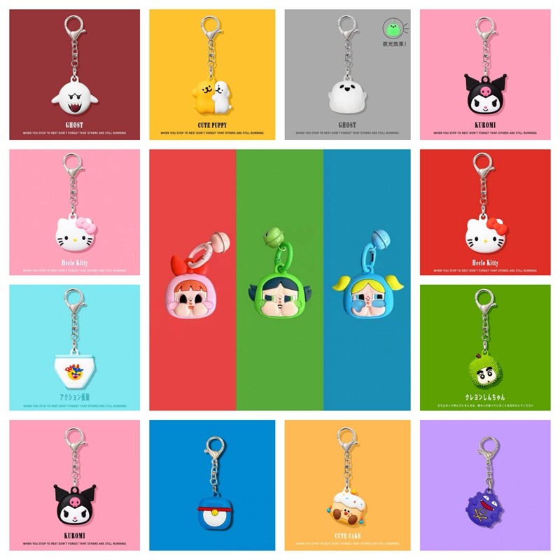 สําหรับ AirTag กรณีน่ารักการ์ตูนเด็กAccessorieซิลิโคนอ่อนนุ่มฝาครอบป้องกันสําหรับ Apple Airtags Anti-Scratch แขนพวงกุญแจเชลล์