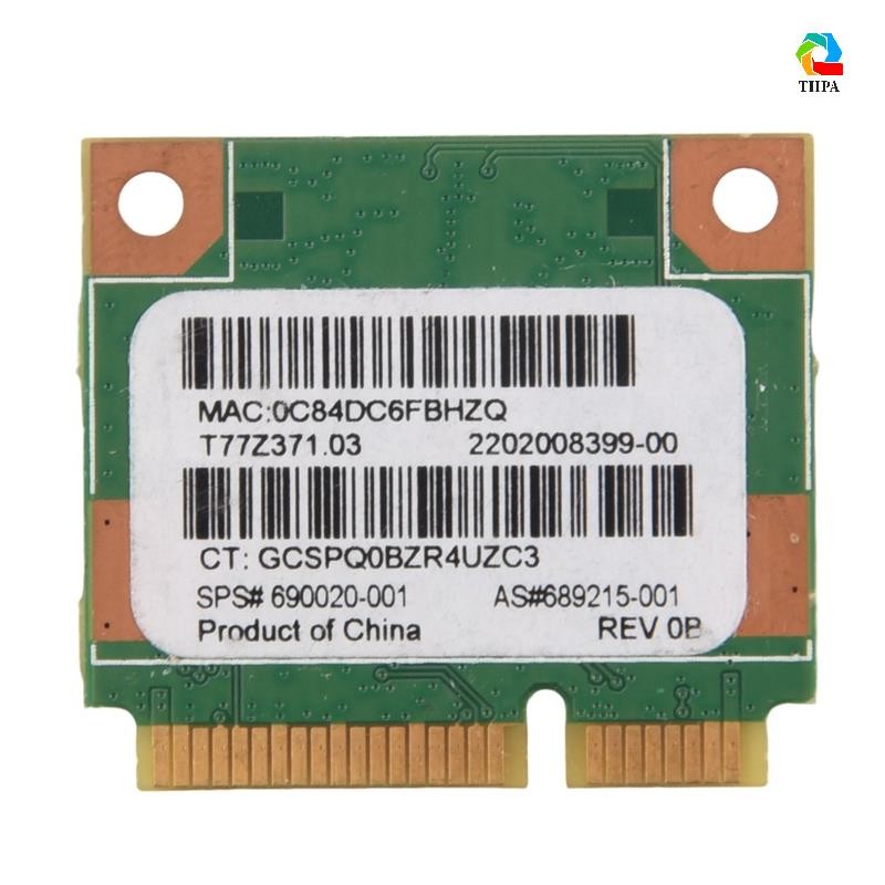 150mbps 2.4Ghz RT3290 802.11B/G ไร้สาย Wlan WIFI + บลูทูธ BT 3.0 Half Mini PCI-E Card สําหรับ CQ58 M6 4445S DV4 .paudnefth