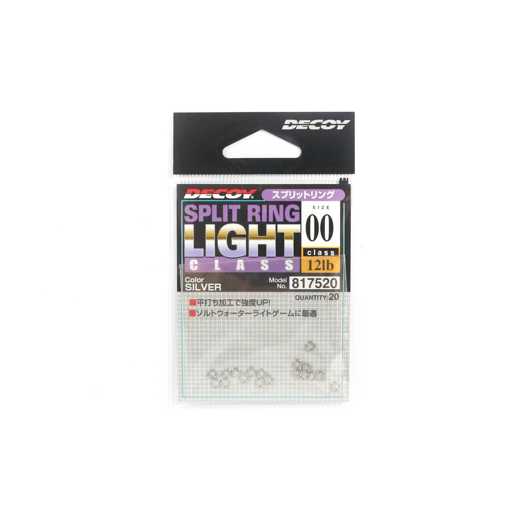 Decoy R-4 แหวนแยก Light Class Silver Size 00 (7520)