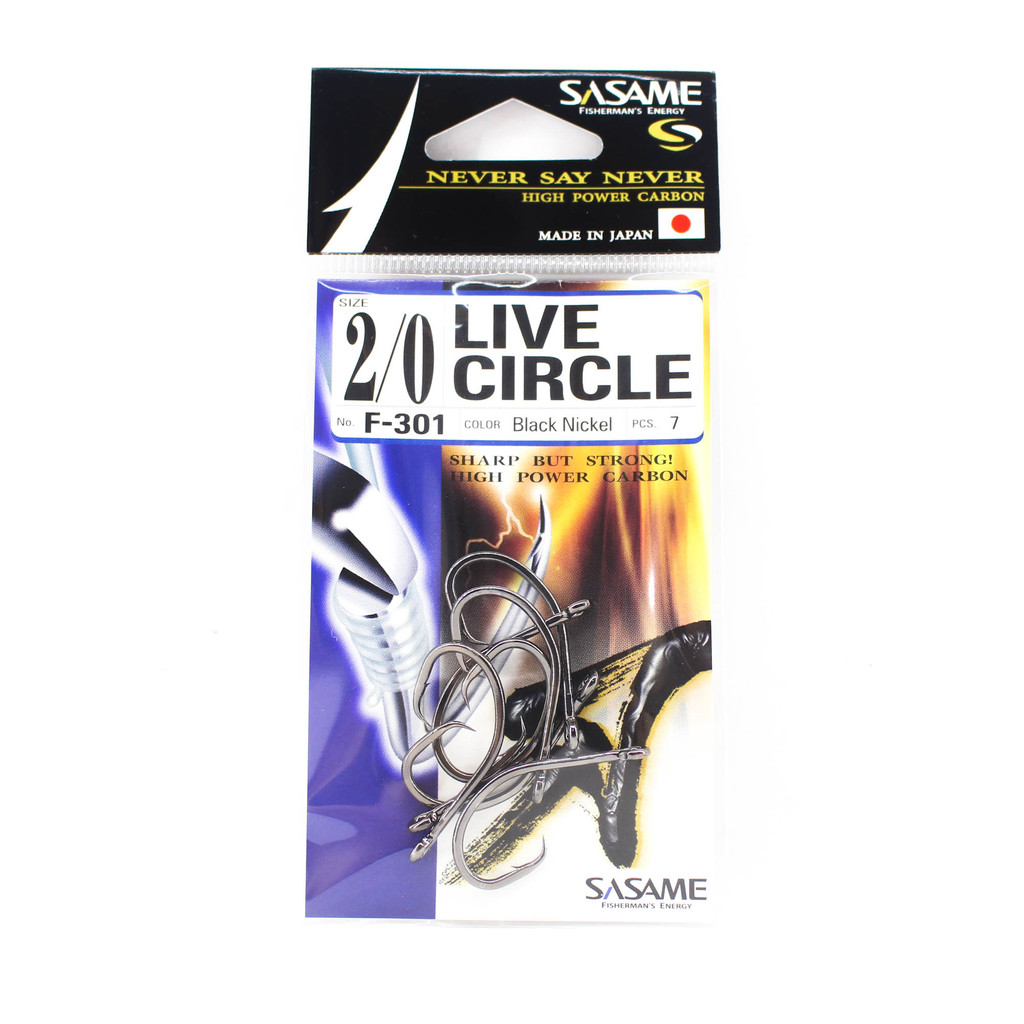 Sasame F-301 Live Circle Bait Hook ขนาด 2/0 (4361)