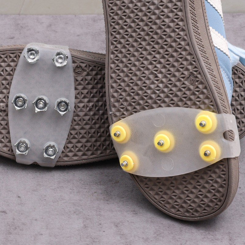 5/7 ฟัน Ice Grips Cleats - ทนต่อการสึกหรอ, Universal - Anti-Skid Ice Gripper Spike - ฝาครอบรองเท้าหิมะหนา - อุปกรณ์กลางแจ้งในฤดูหนาว - สําหรับเดินหิมะ, Camping - รูปที่ 3