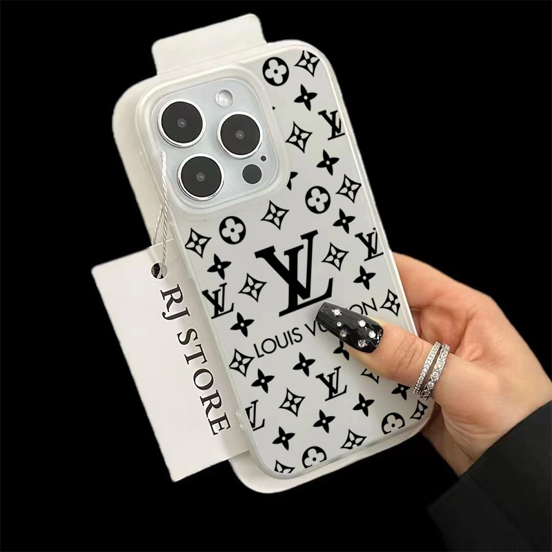 ฝาครอบโทรศัพท์นุ่ม รูปแบบอินเทรนด์สีดำ For iPhone 11 13 15 เคส ไอโฟน12 14 ProMax 7 8Plus X XR XSMaxกันกระแ - รูปที่ 4