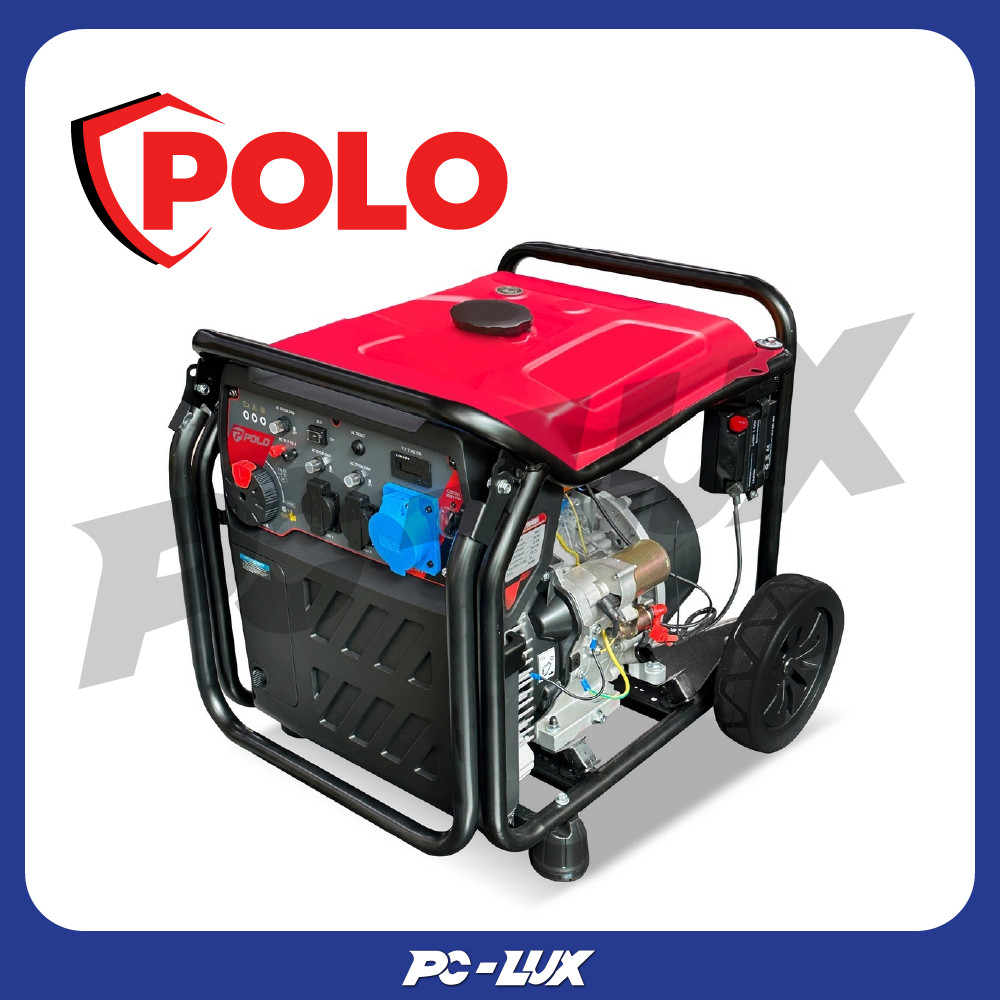 POLO เครื่องปั่นไฟเบนซิน Inverter กำลังไฟ 7.2 กิโลวัตต์ กำลังเครื่องยนต์ 16 แรงม้ารุ่น GT9000I