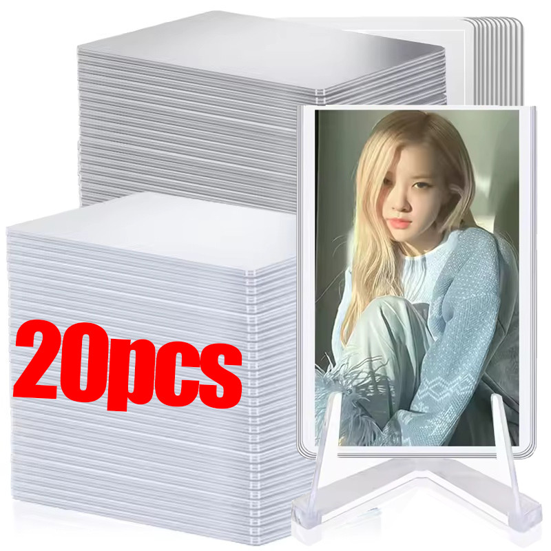 5-20ชิ้นโปร่งใสเกาหลี เคป๊อป การ์ดแขน-ล้างไอดอลภาพเกมผู้ถือบัตร-35จุด ภาพถ่ายกันฝุ่นกรณีแสดง – โปรปัง