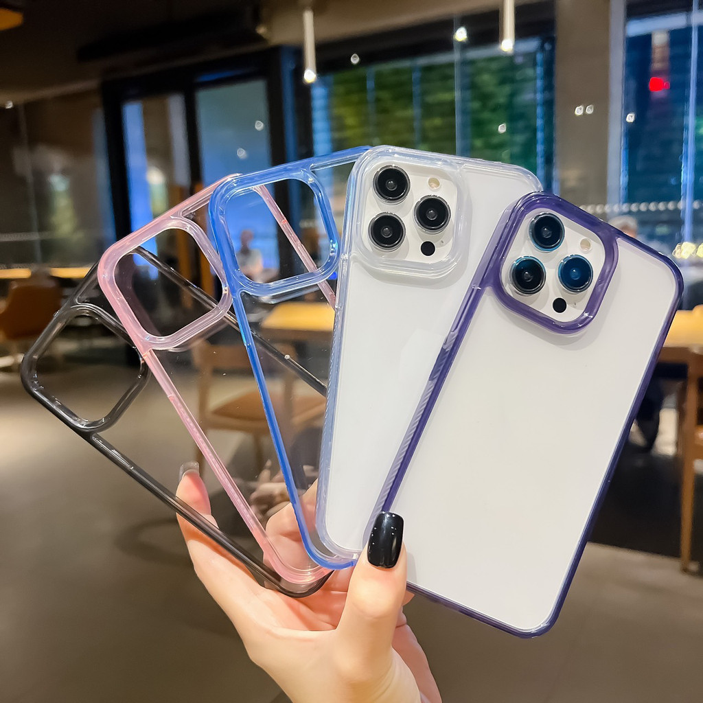 เคส ขอบนิ่ม หลังแข็ง แบบใส PC สำหรับ Realme Note60X Note60 Note50 C75 C63 C61 C53 C51 Narzo50i Prime Realme5 5s C3 041