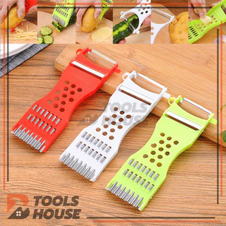มีดปอกเปลือกผลไม้ ที่ขูดมะละกอ veggie chopper มีดปอกอเนกประสงค์ มีดสไลด์ ตัด ซอย หั่น ปอก 5in1