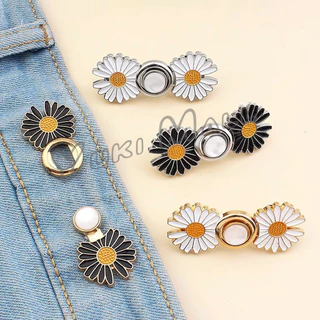 Yuki ตะขอร่นกางเกง หัวเข็มยึดปรับเอว ตะขอโลหะ ถอดได้ Fashion Pins