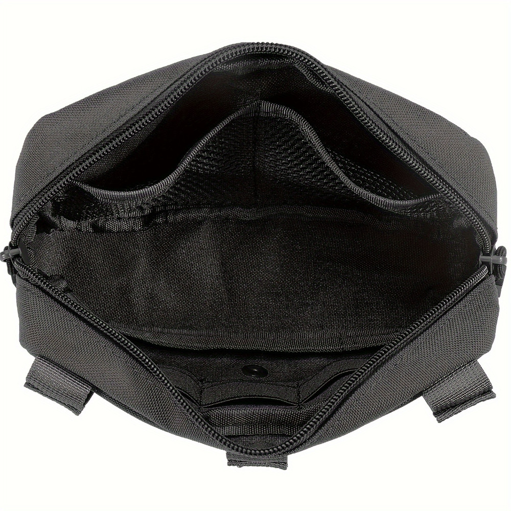 Luc กลางแจ้ง Molle การจัดการแนวนอนกระเป๋าคาดเอวกระเป๋าเครื่องมือ EDC อเนกประสงค์