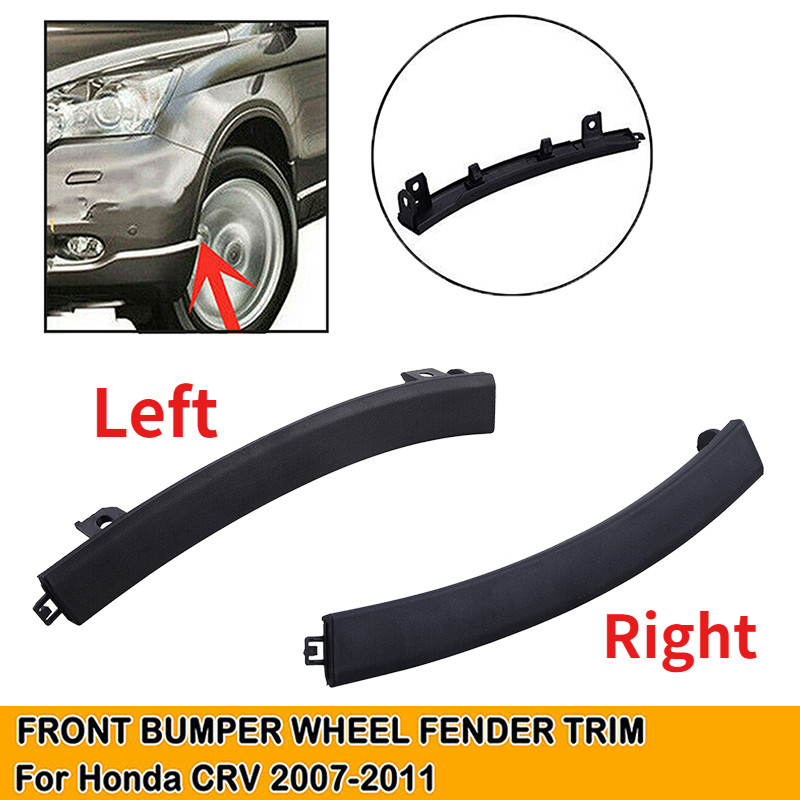 Possbay รถกันชนหน้าสีดําล้อ Molding Fender Trim สําหรับ Honda CR-V CR V 2007-2011 71108-SWA-003