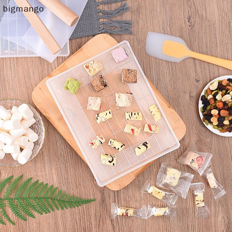 [bigmango] ชุดเครื่องมือตัดน้ําตาลเพื่อ Diy ทําแม่พิมพ์นูกัตขนมเบเกอรี่เค้กหิมะทําด้วยมือทําถาดเครื่องมือตัด Nougat สต็อกใหม่