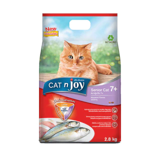 CAT n joy แคทเอ็นจอย อาหารเม็ดสำหรับแมวเกรดพรีเมี่ยมหลากหลายสสูตร ตามความต้องการ ทานง่ายไม่เค็ม ขนาด 2.8-3 กิโลกรัม