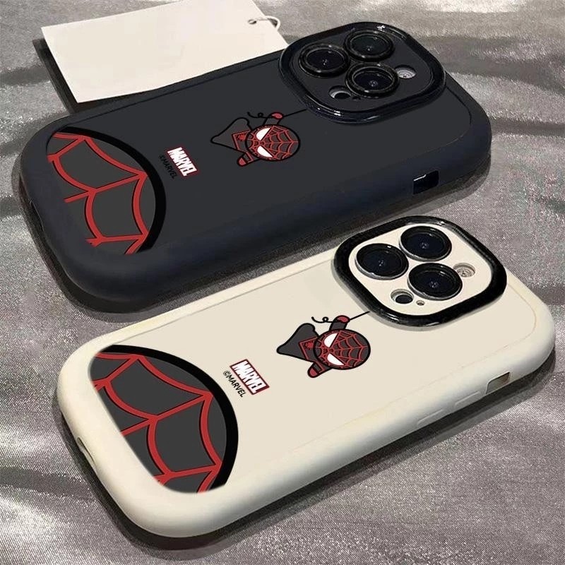สําหรับiphone 16 15 14 13 12 11 Pro MAX X XR XS MAX 7 8 Plusเคสโทรศัพท์ปกอ่อนน่ารักการ์ตูนหลากสีSpider Man