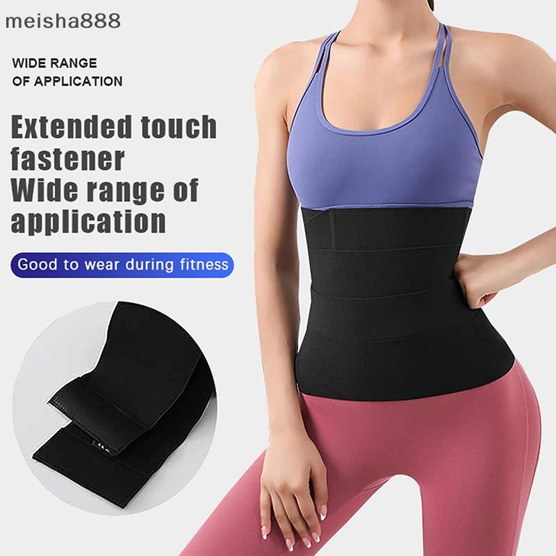 Meisha888 ผู้หญิงเอวเทรนเนอร์ที่มองไม่เห็นห่อเอวเทรนเนอร์หน้าท้องเอว Trimmer เข็มขัด ck ปรับฟิตเนสออ