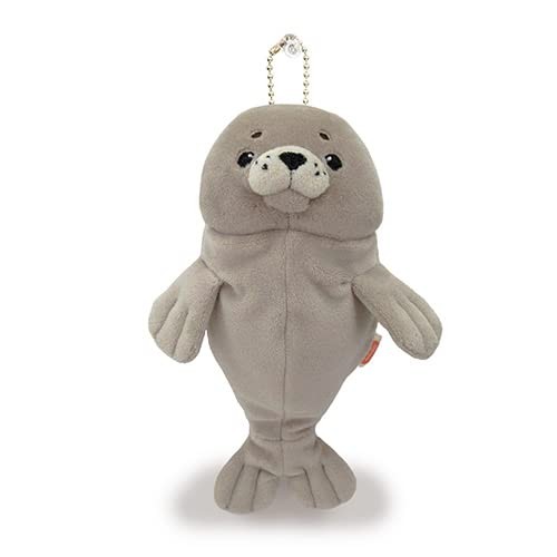 Shinada Global Mochi Series Mochi Seal Gray (mini) 7×5×14cm Plush Toy Seal Animal MOAZ-0088G