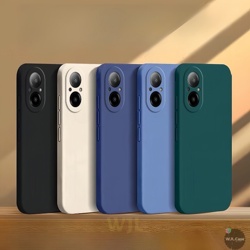 เคส Realme C67 เคสซิลิโคนโทรศัพท์มือถือสีลูกกวาดเรียบง่าย YT