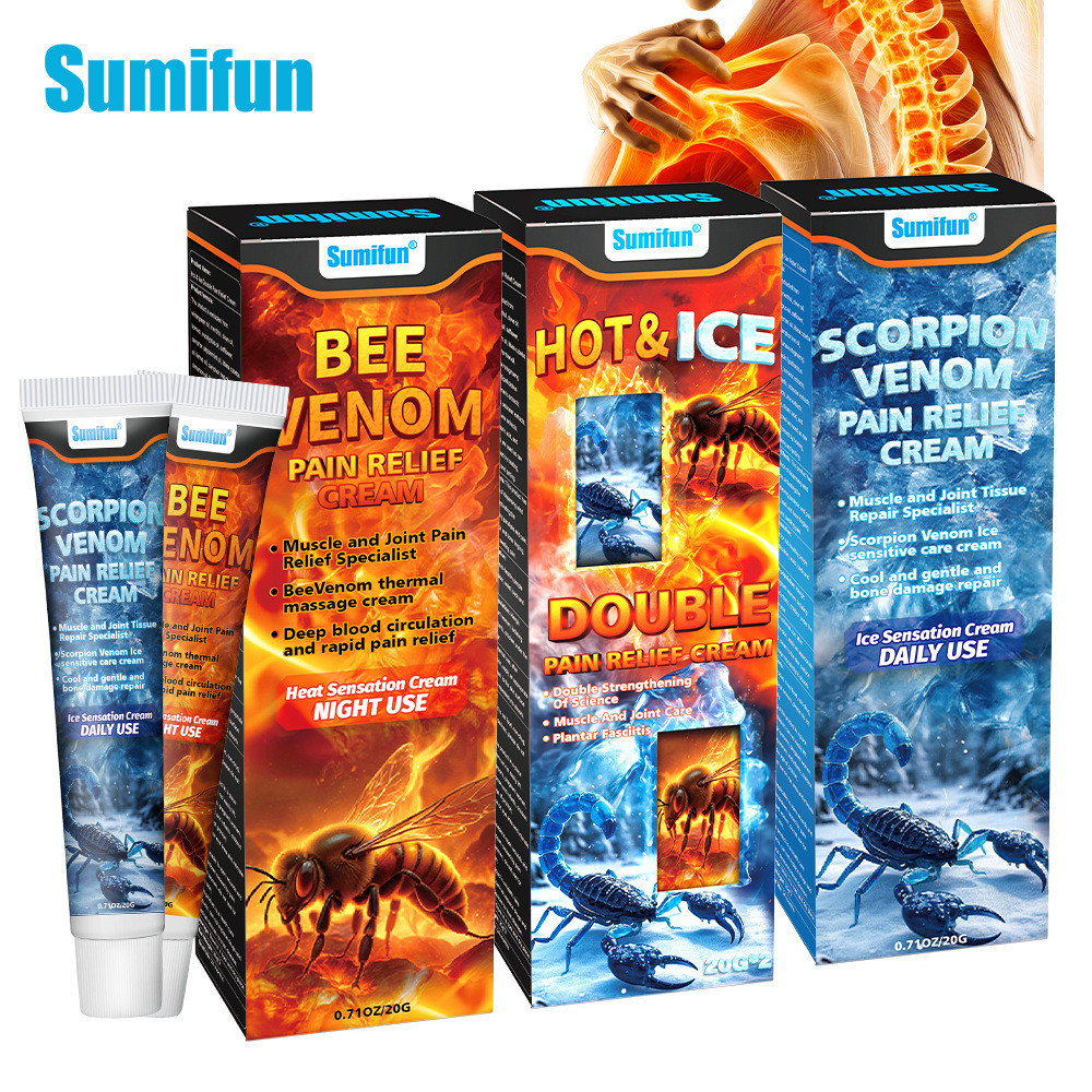 Sumifun Lumbar Spine ไหล่คอ Ointment ครีม Health Balm Bee Venom Scorpion Venom Ice Fire Dual Feeling
