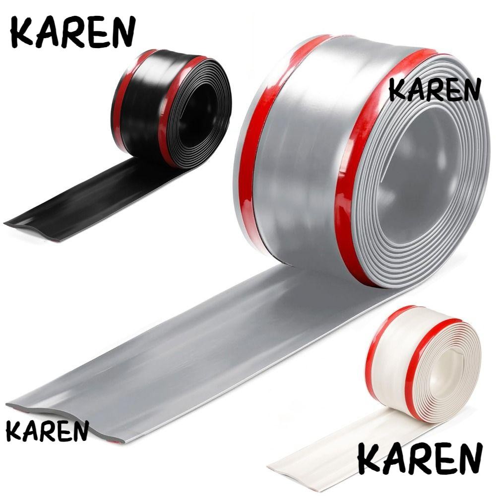 KAREN คอนซีลเลอร์สายไฟติดผนัง, ฝาครอบสายเคเบิลพื้นแบบมีกาวในตัว 1 ม., สํานักงานการจัดการเส้น PVC สากลแบบนุ่มระดับมืออาชีพ