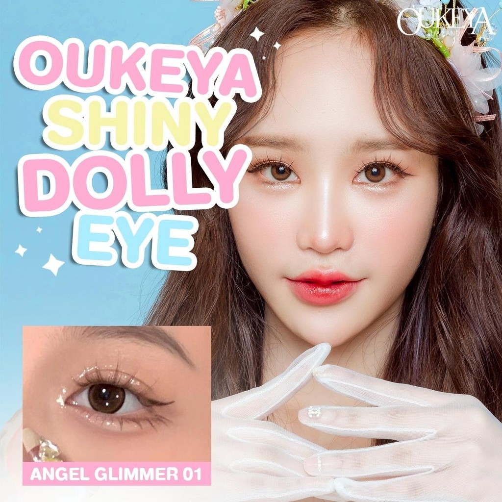 (ซื้อ1แถม1)OUKEYA Shiny Dolly eyeปากกาดอลลี่2หัว มีเนื้อครีมซิมเมอร์ให้ความเป็นประกายตาดูกลมโตและอายไลเนอร์ให้ตาดูมีมิติ - ภาพย่อย 3