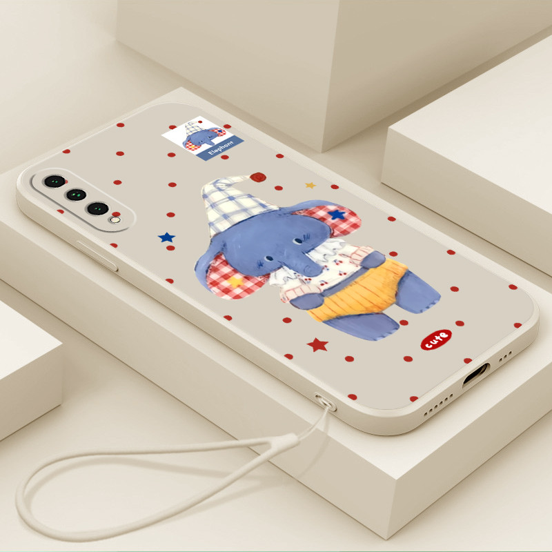 ปลอกสําหรับ Huawei Honor 9X PRO Honor 9X Huawei Honor X8 X9 Huawei NOVA Y90 Huawei NOVA8i ช้างน่ารัก