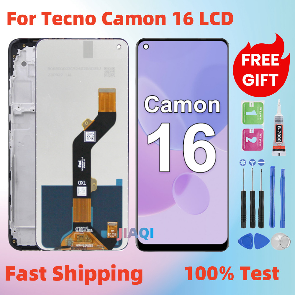 สําหรับ Tecno Camon 16 จอแสดงผล LCD Touch Screen Digitizer Assembly Replacement CE7