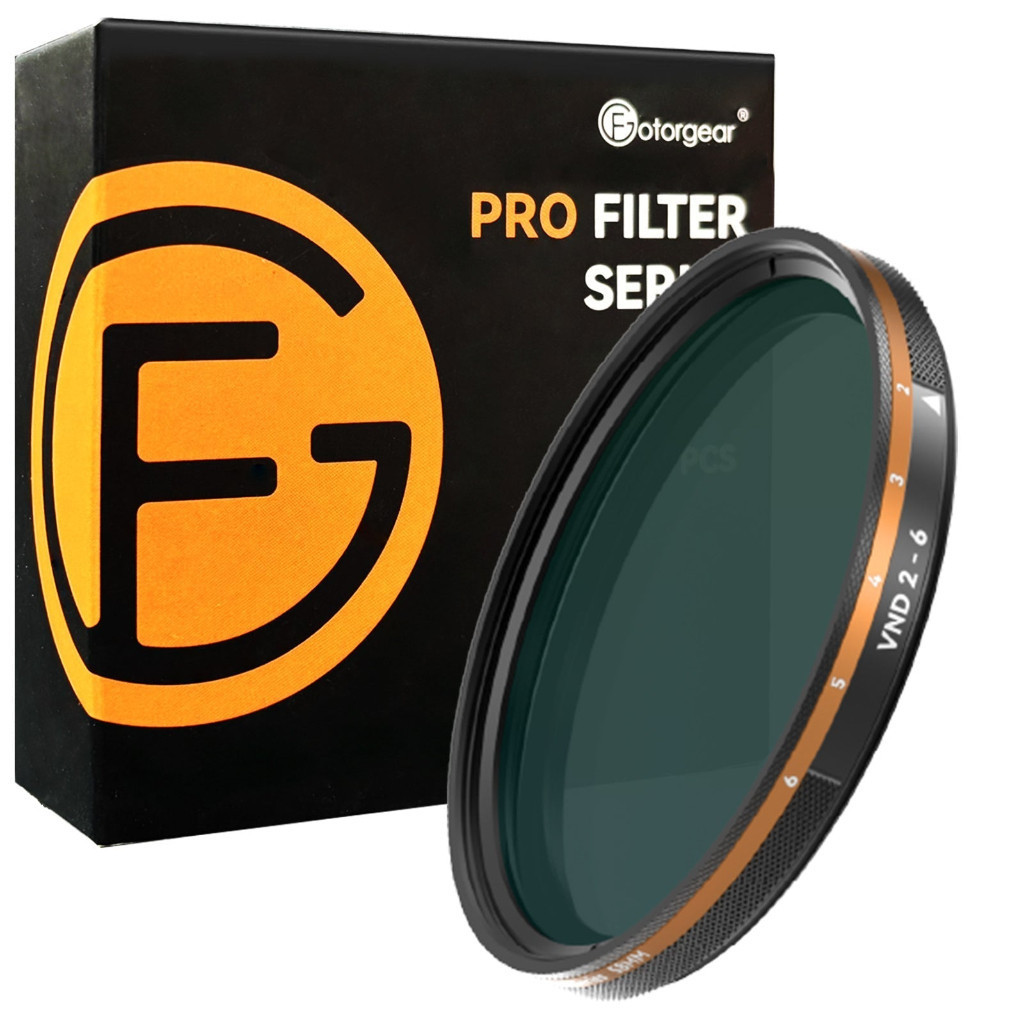 Fotorgear VND Filter ฟิลเตอร์กรองแสง ช่วงการกรองแสง 2-6 ขนาด 58mm และ 67MM ถ่ายภาพ ถ่ายวิดีโอ