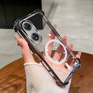 กันกระแทก Case สําหรับ OPPO A18 A38 A98 5G เคสโทรศัพท์ 2025 ใหม่การออกแบบแม่เหล็กความงามกรณี SZ15