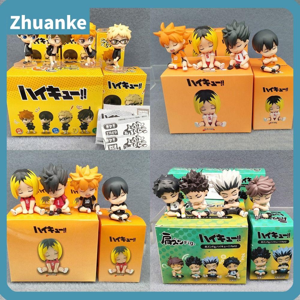 ZHUANKE 4 ชิ้น/เซ็ตอะนิเมะ Haikyuu Action Figure, PVC Keiji Oikawa Tooru กล่อง, Hinata Shoyo Kageyam