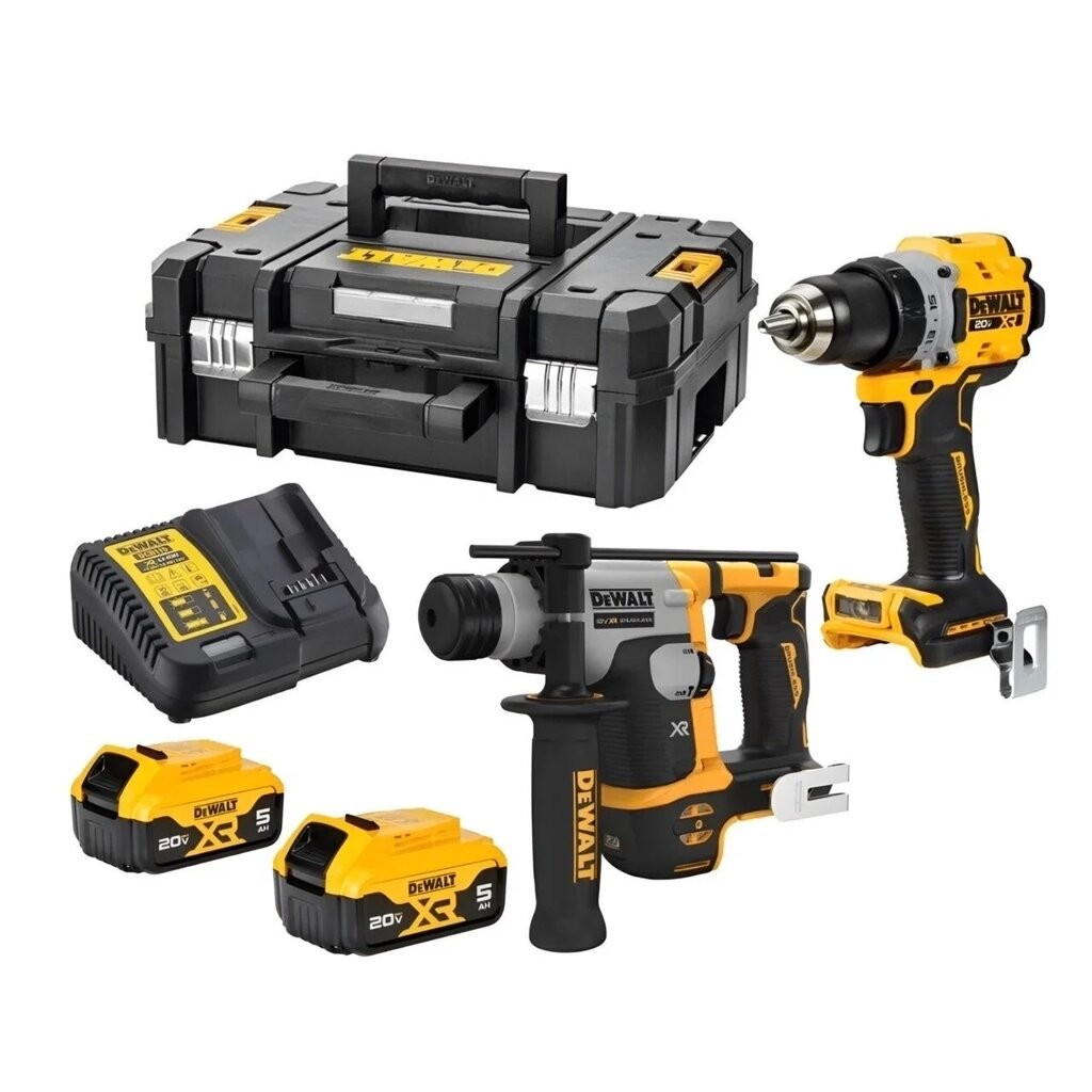 Dewalt ชุดสว่านไร้สายและสว่านโรตารี่ไร้สาย Dewalt DCK2215P2T-B1 20V.