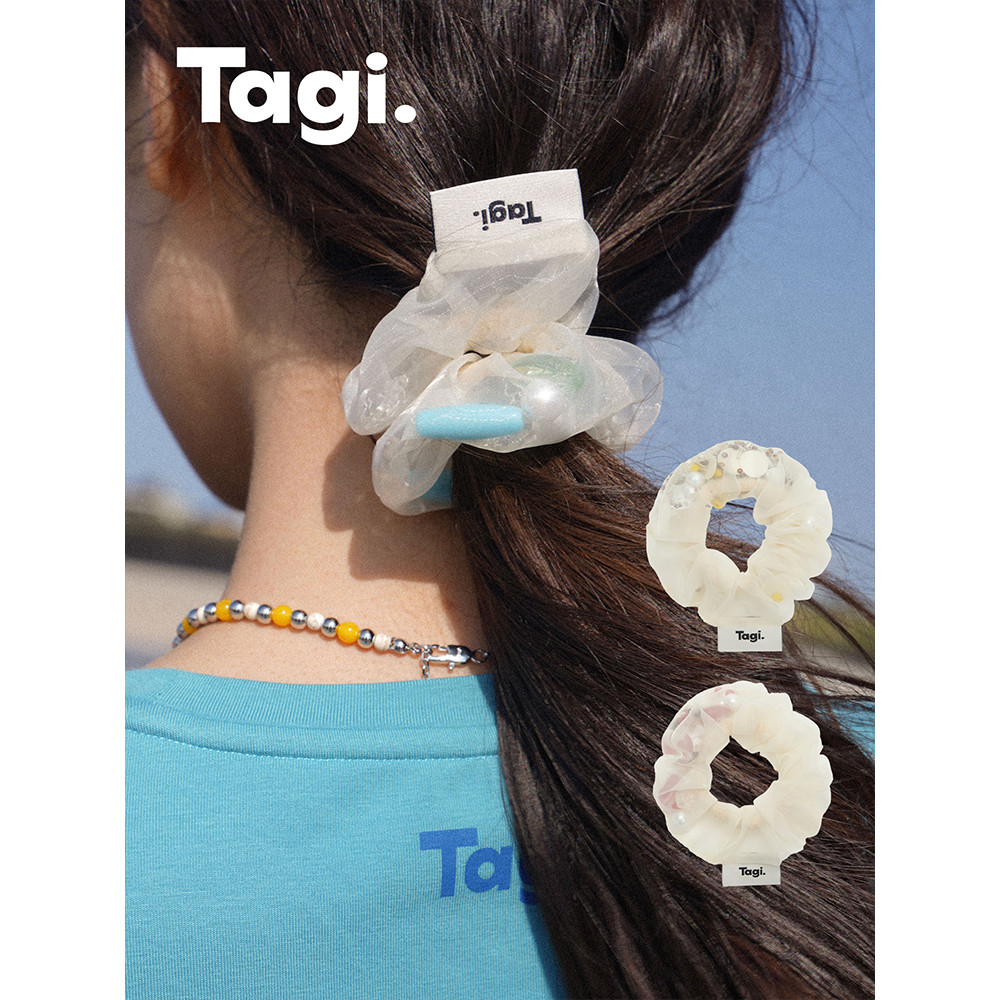 Tagi. Beads Hair Tie Hair Bands ยางมัดผม