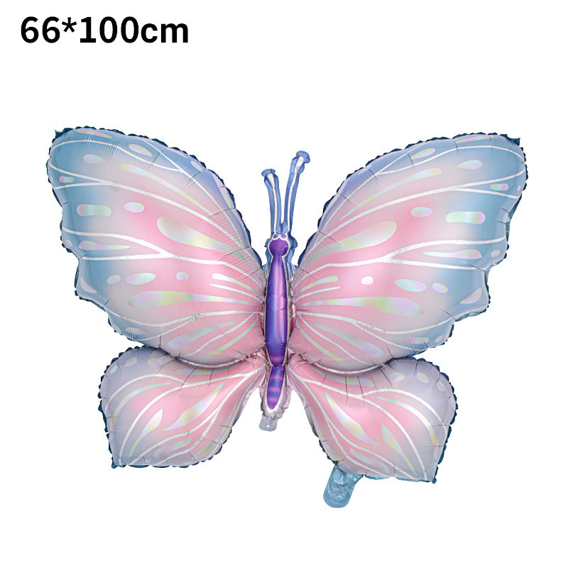 บอลลูนฟิล์มอลูมิเนียมผีเสื้อขนาดใหญ่ฮีเลียมธีมฤดูใบไม้ผลิแมลงรูปร่างบอลลูน - รูปที่ 3