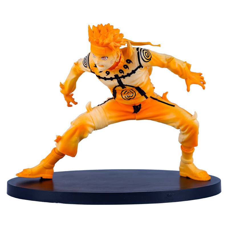 15ซม.นารูโตะอะนิเมะรูปRikdousenin Modo Bijuu Ization Squatท่าทางUzumaki Naruto PVC Action Figuresคอลเลกชันตุ๊กตาของเล่น