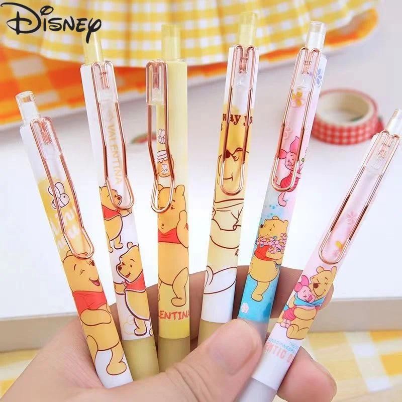 6ชิ้นดิสนีย์อะนิเมะหมีพูห์เจลปากกา น่ารัก รูปที่ 6