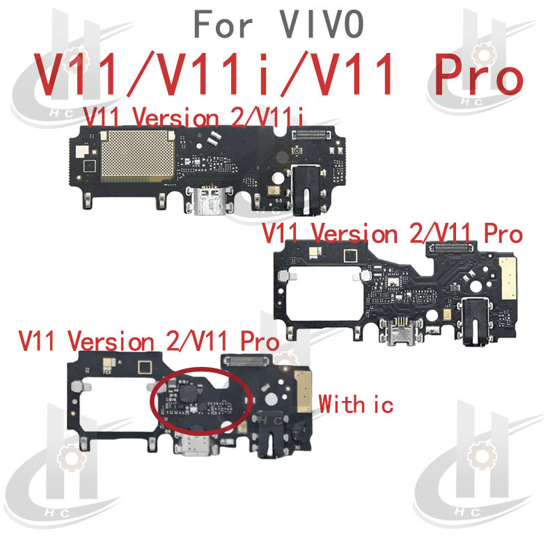 สําหรับ VIVO V11 / V11i / V11 Pro Charger USB Connector Dock ชาร์จพอร์ตแจ็คบอร์ด Flex หลักเมนบอร์ดการเชื่อมต่อ Flex เปลี่ยนชิ้นส่วน