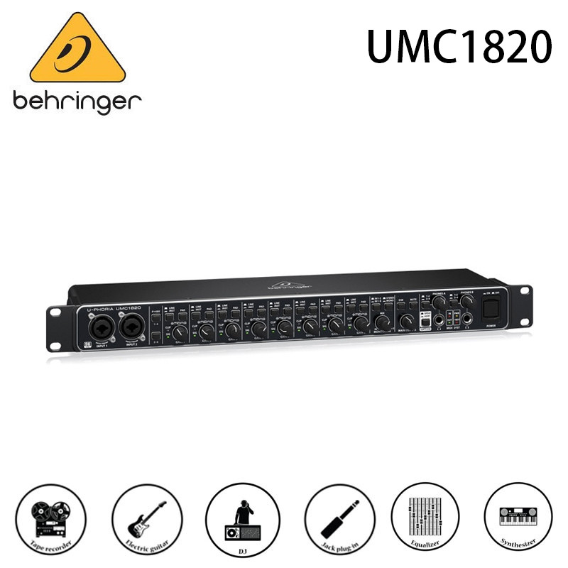 Behringer UMC1820 อินเทอร์เฟซเสียง USB Audiophile 18x20 24 บิต/96 kHz USB Audio/อินเทอร์เฟซ MIDI พร้