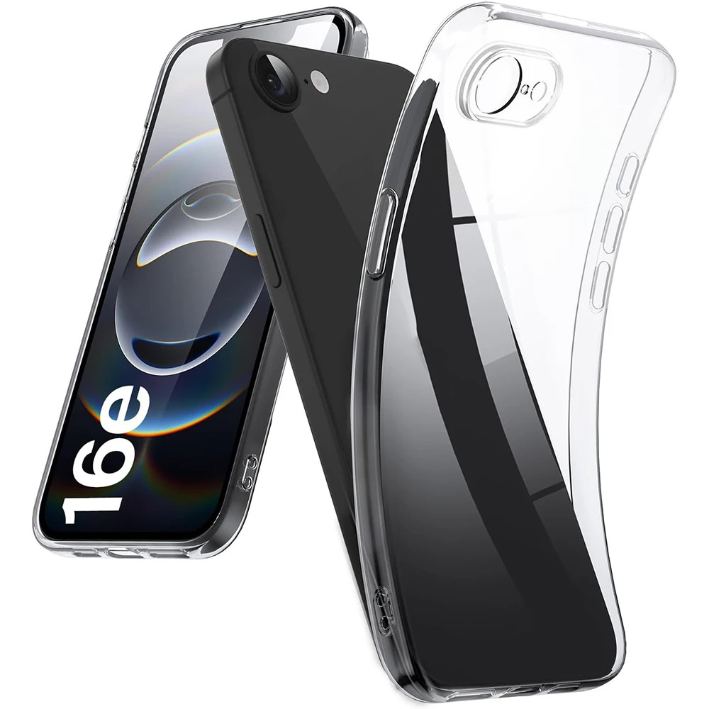 เคสสําหรับ iphone16e ซิลิโคนบางเฉียบฝาหลังนุ่มสําหรับ iPhone 16e 2025 โปร่งใส slim Shell SE 4 SE4 กั