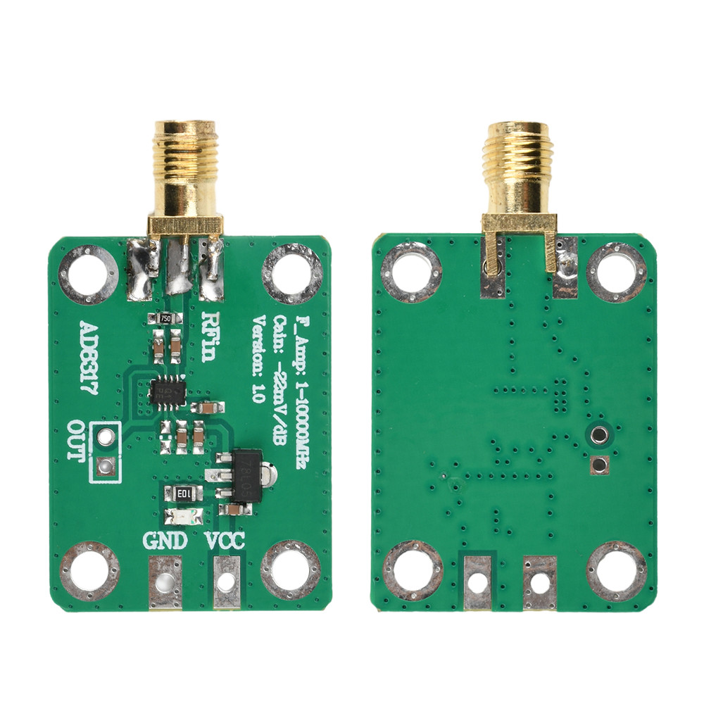 Pcbfun AD8317 DC 7-15V RF โมดูลความถี่เอาต์พุต Log เครื่องตรวจจับ Power Meter RF สัญญาณ Power Detection 1M-10000MHz