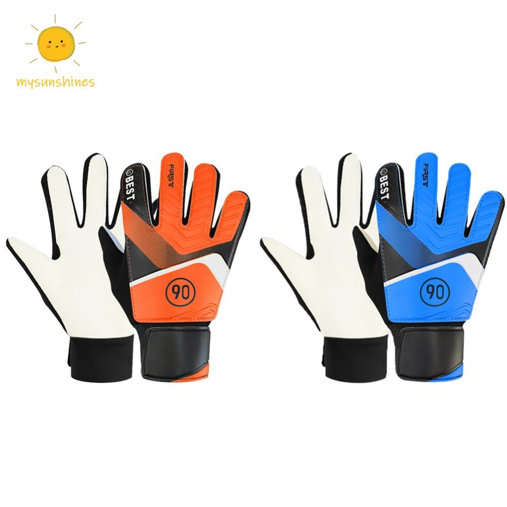 MS 1 คู่ฟุตบอลผู้รักษาประตู Handguards สําหรับเด็ก Latex ฟุตบอล Goalie Hand Guard Anti-collision ลื่น Breathable น้ําหนักเบาอุปกรณ์เสริมกีฬา