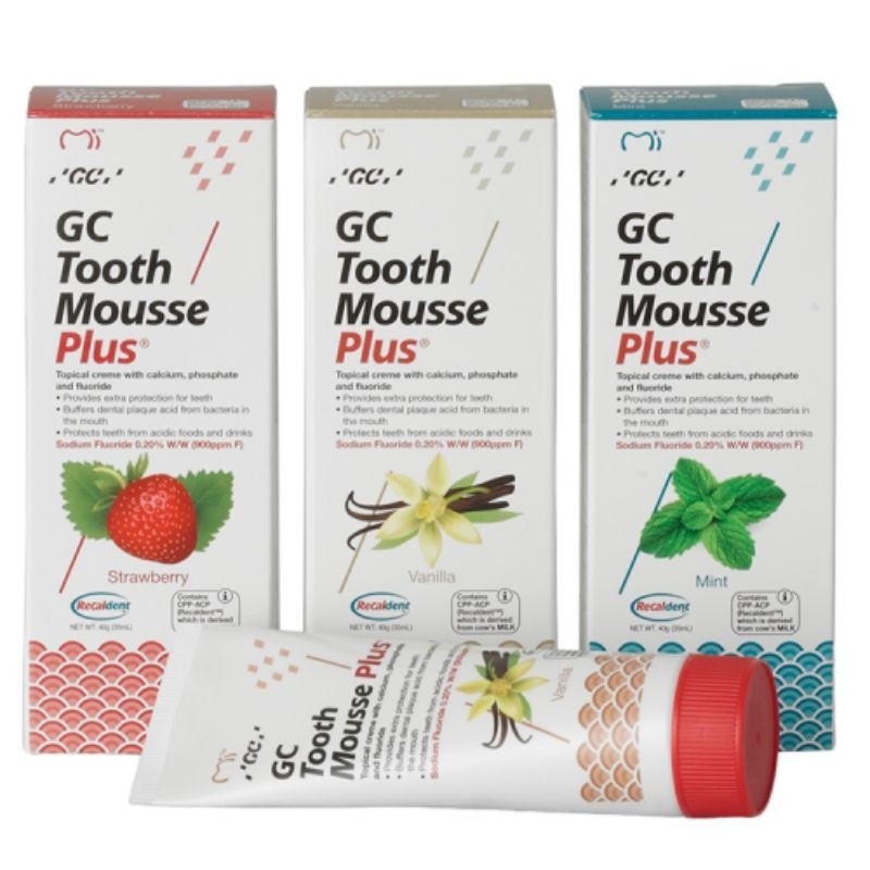 GC Tooth Mousse Plus Strawberry, Mint และ Vanilla