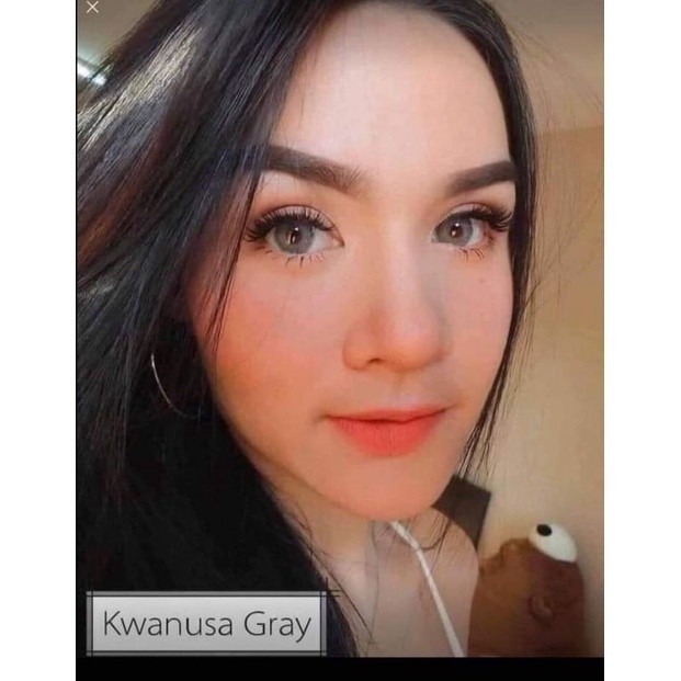 คอนแทคเลน์ บิ๊กอาย รุ่น Kwanusa มีสี เทา/ตาล Gray/Brown