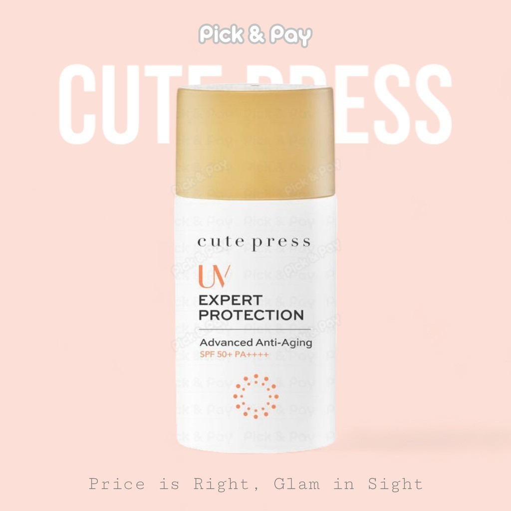 Cute Press ยูวี เอ็กซ์เพิร์ท โพรเทคชั่น แอดวานซ์ แอนตี้-เอจจิ้ง UV Expert Protection Advance Anti Aging SPF50+ PA++ 30ml