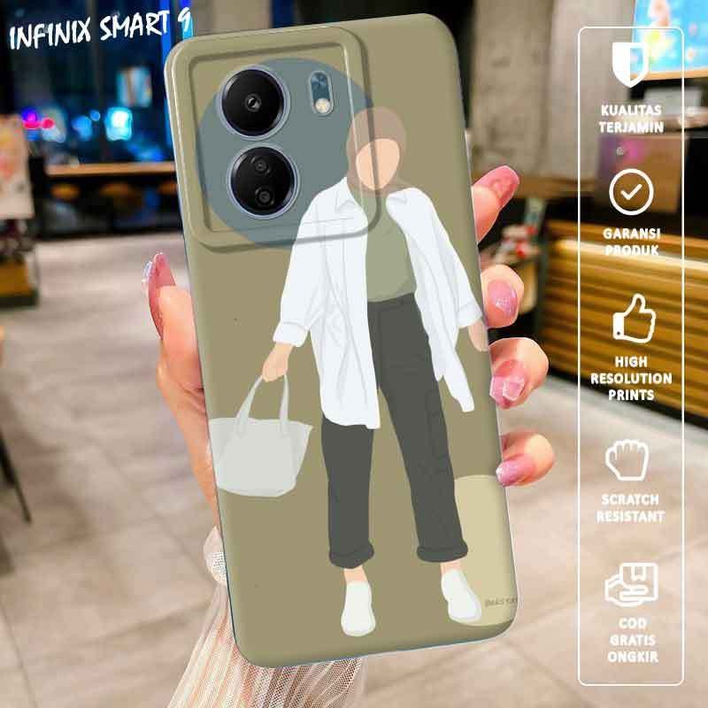 PRO CAMERA SOFTCASE HIJAB ผู้หญิง IMAGE สําหรับ INFINIX SMART 9 -