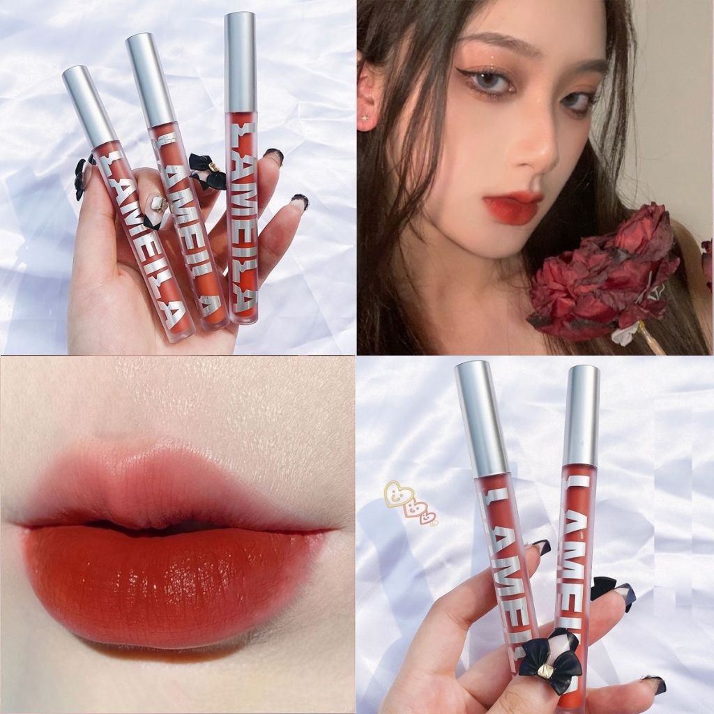 BM-shop2 ลิปกลอส เนื้อน้ำ ให้ความชุ่มชื้น ติดทนยาวนาน มีทั้งหมด 6 สี 611