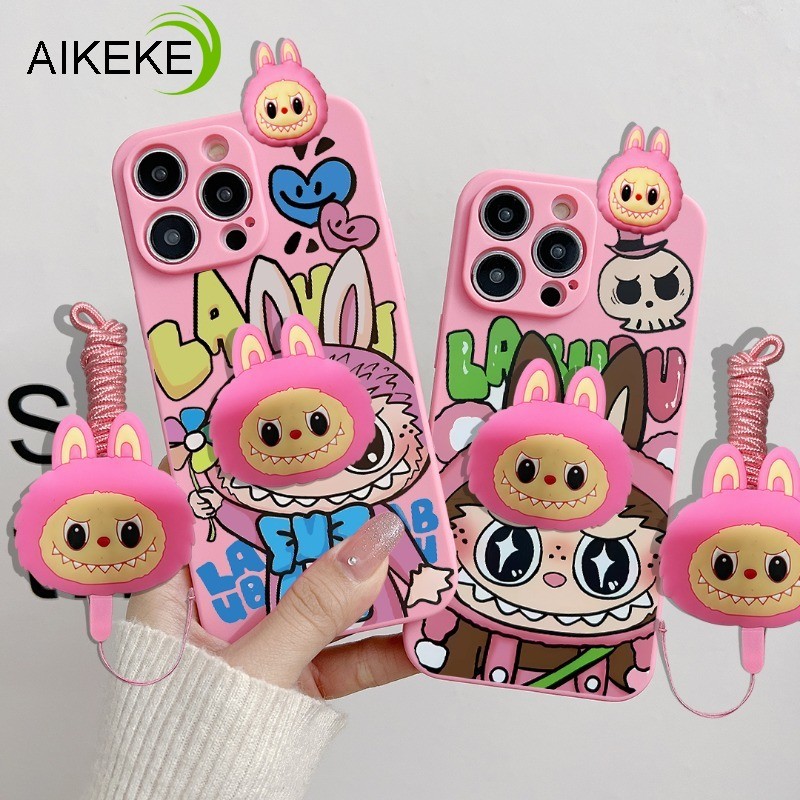 Pinwheel สตรอเบอร์รี่หมี Hood Labubu เคสโทรศัพท์สําหรับ Redmi 11 Prime 10 หมายเหตุ 11R 11T Pro 10T 1