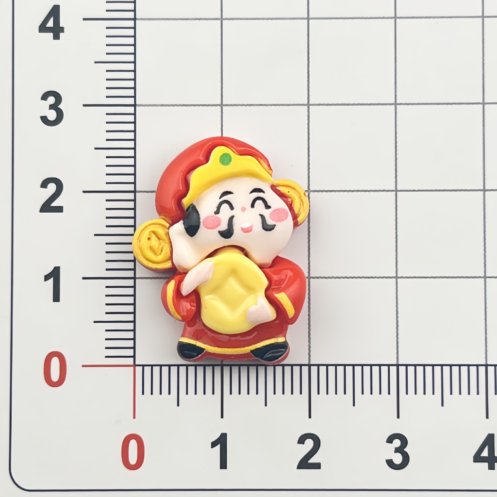 ปีใหม่ปีใหม่ตรุษจีนเทพเจ้าแห่งความมั่งคั่งแท่งเรซิน DIY อุปกรณ์เสริมขายส่งมือ DIY ครีมกาวเคสโทรศัพท์เชือกหัว - รูปที่ 5