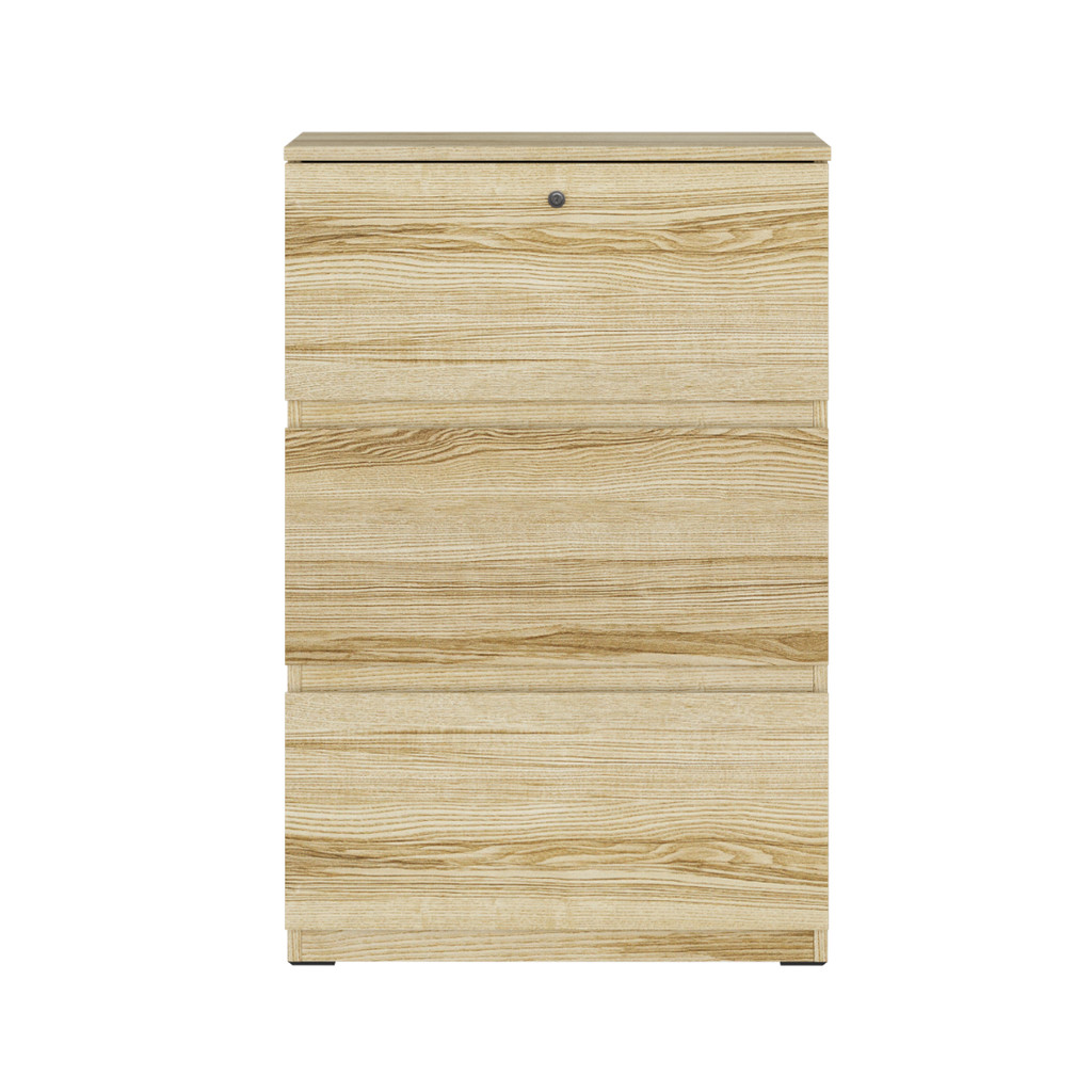 SB Design Square ตู้เตี้ยลิ้นชัก รุ่น Poppy ขนาด 64 ซม. สีไม้อ่อน (64x39x89)  แบรนด์ KONCEPT FURNITU