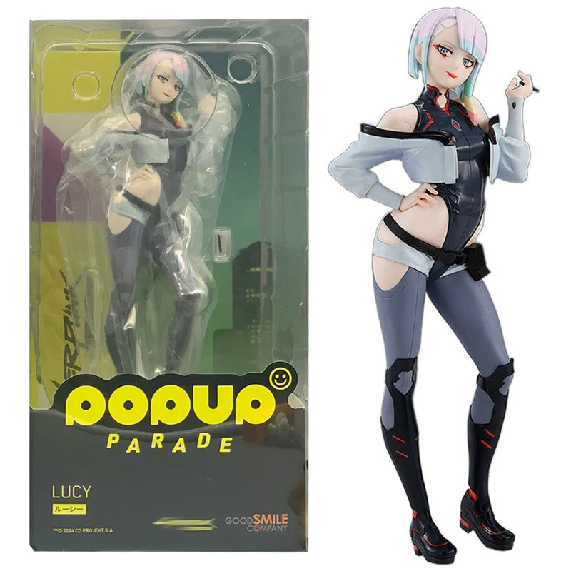 ตัวเลขอะนิเมะ 22CM Anime Game Cyberpunk: Edgerunners Lucy Figure Standing Anime Model Toy Gift Colle