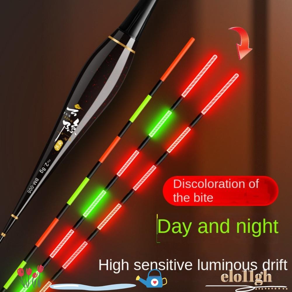 Elo11 ลูกลอยตกปลาอิเล็กทรอนิกส์, Slip Drift Tube Indicator Light Float, ทุ่นคุณภาพสูง Strike 6 Light Bobbers ตกปลากลางคืน
