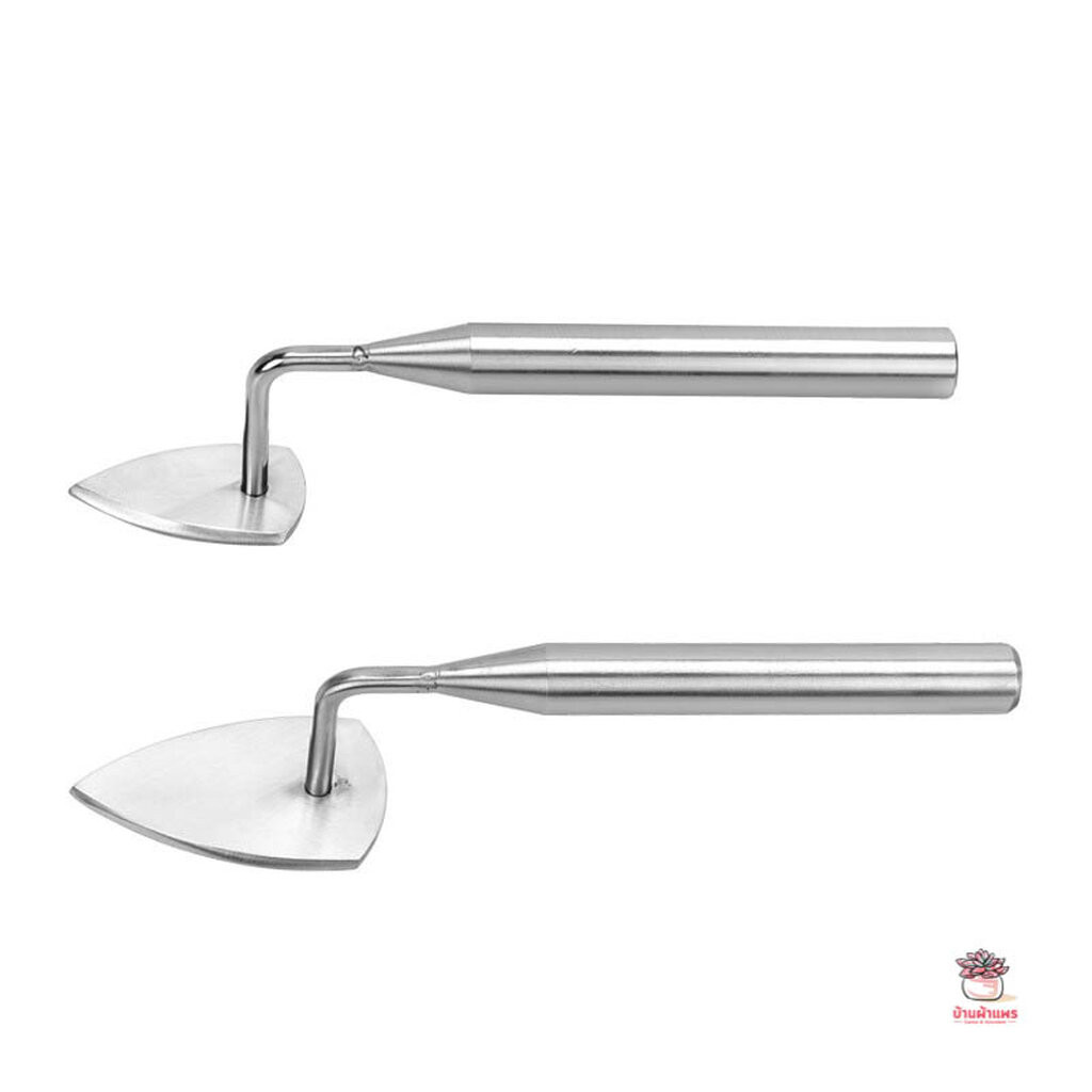 ที่กดหน้าดินสแตนเลส ปาดหน้าดิน เกลี่ยดิน พลั่วขนาดเล็ก อุปกรณ์ช่วยปลูกต้นไม้ แคคตัส กระบองเพชร cactus&succulent - รูปที่ 2