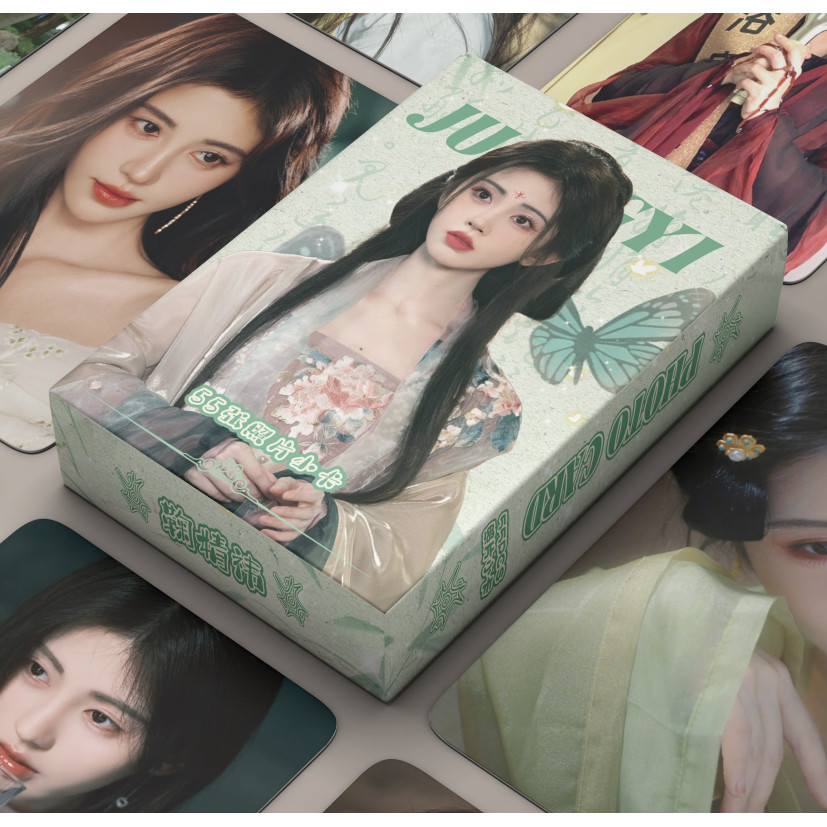 50-55pcs ละครจีน Actor Ceciliy Ju Jingyi โฮโลแกรม Lomo การ์ด In Blossom Holographic Photocards Qian XiangYin เลเซอร์โปสการ์ดสินค้าราคาถูก CX