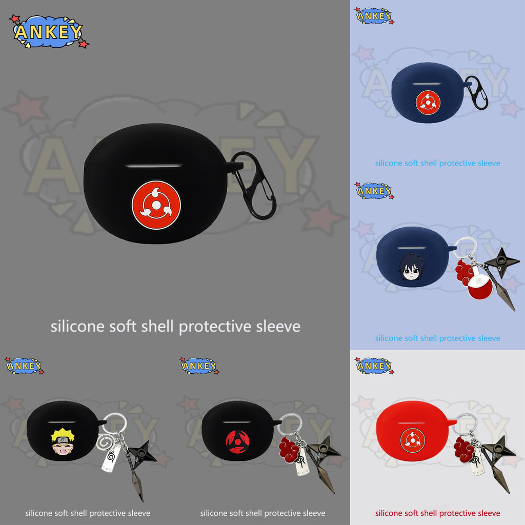 Case for 1MORE S20 Protective silicone cool boys Naruto Cartoon Covers Bluetooth Earphone Shell Head